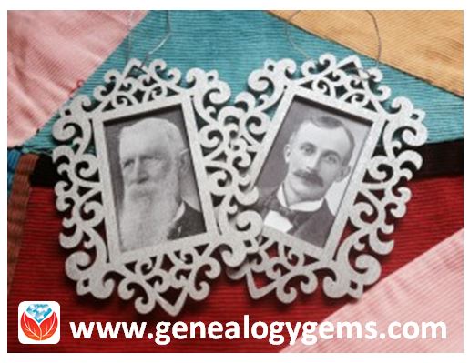 Easy Family History Craft: Framed Ornaments