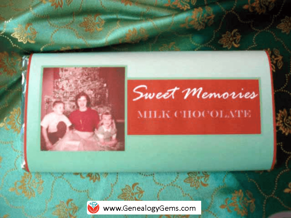 sweet memories chocolate bar